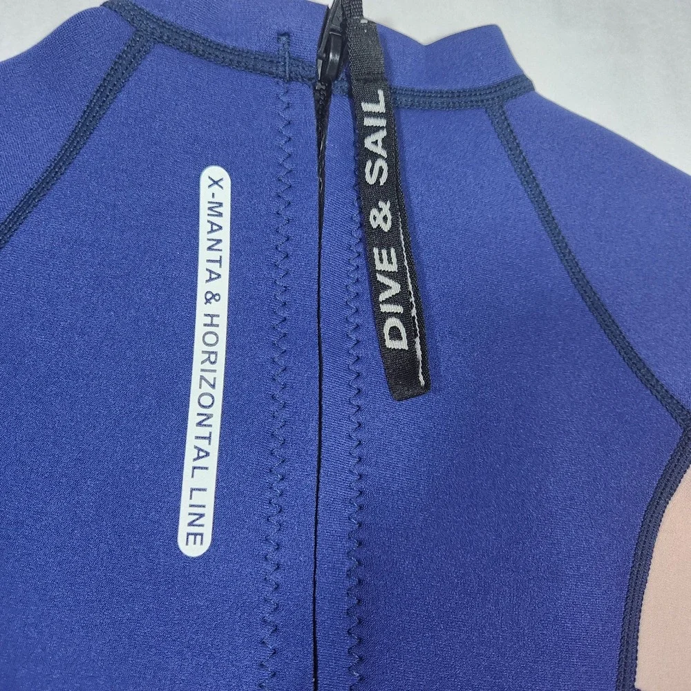 Dive & Sail Kids Sz 8/XXL 2mm  Shorty Wetsuit Blue Pink She's So Lucky‎ Cactus